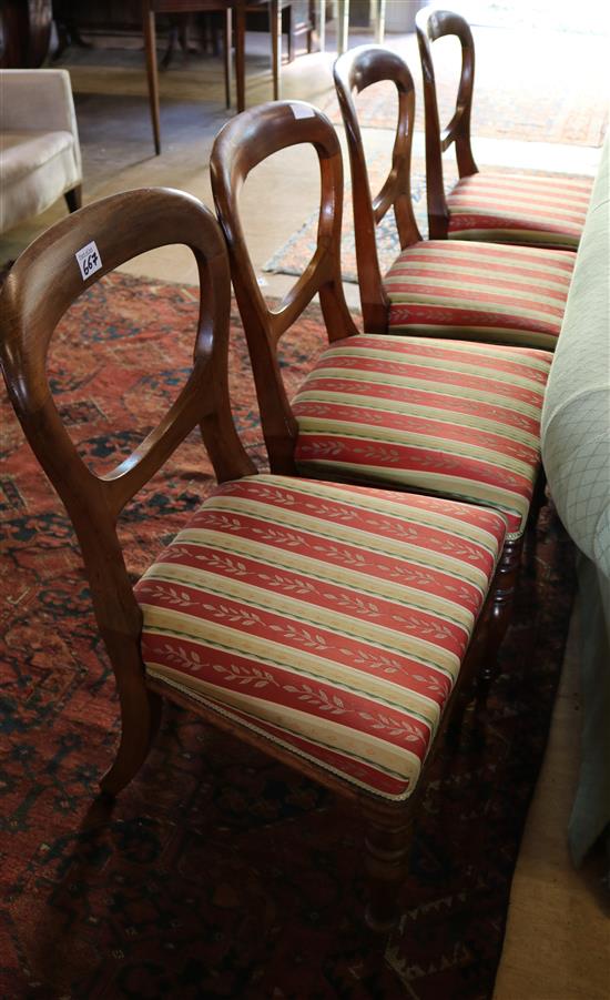 Set 4 Victorian chairs